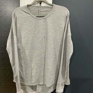 Gray Long Sleeve Top